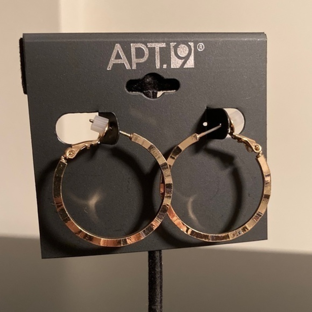 Apt. 9 Shimmering Gold Hoop Earrings